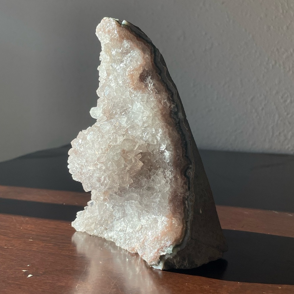Amethyst Cut Base 5 Inches Tall Luxe Boho Decor Purple Rock